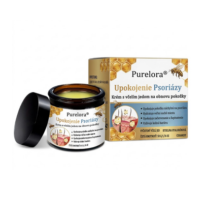 Dnes až so zľavou 70 %! 🔥 Purelora® PsoriaSoothe regeneračný krém s včelím jedom pre starostlivosť o pokožku