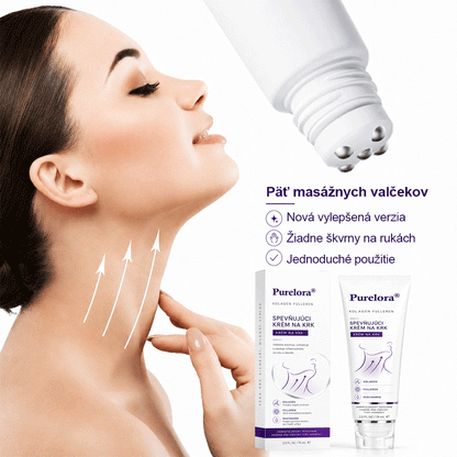🍀 Purelora® Instantný krém na lifting krku — 🎁 Obohatený o retinol a kyselinu hyalurónovú | Pomáha spevniť pokožku krku, redukovať vrásky a zlepšiť vzhľad dvojitej brady