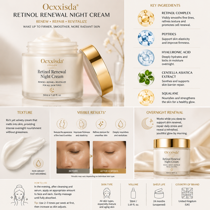 Ocxxisda® Retinol Renewal Night Cream