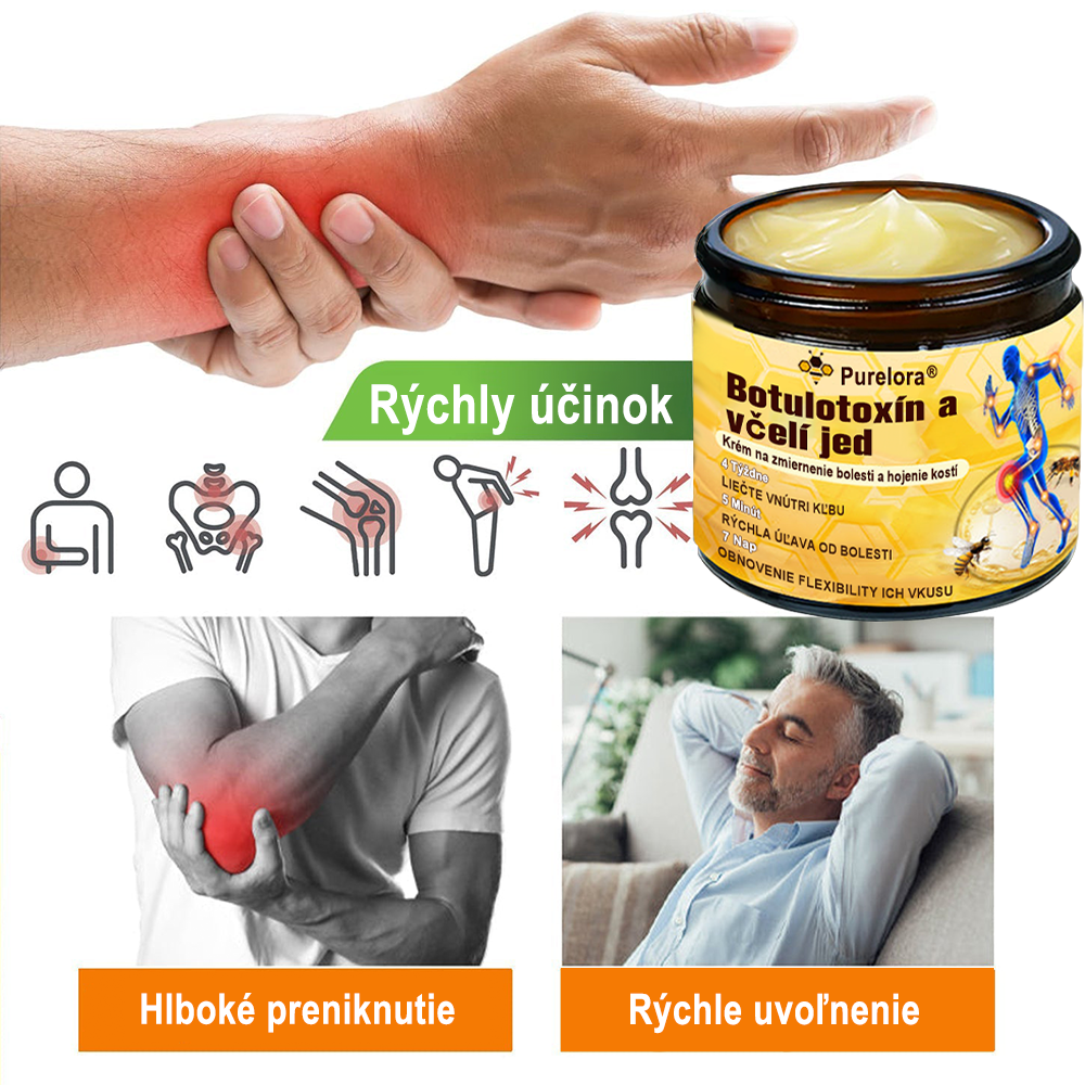 🇸🇰Purelora® krém na hojenie kostí s botulotoxínom🐝a včelím jedom, ktorý zmierňuje bolesť🌿 (špeciálne pre starších ľudí a odporúčaný ortopedickými špecialistami)🔥
