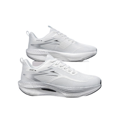 2026 Spring New Couple Running Shoes - Lightweight Breathable Mesh Sport Sneakers, Comfortable Textile Casual Shoes for Men and Women