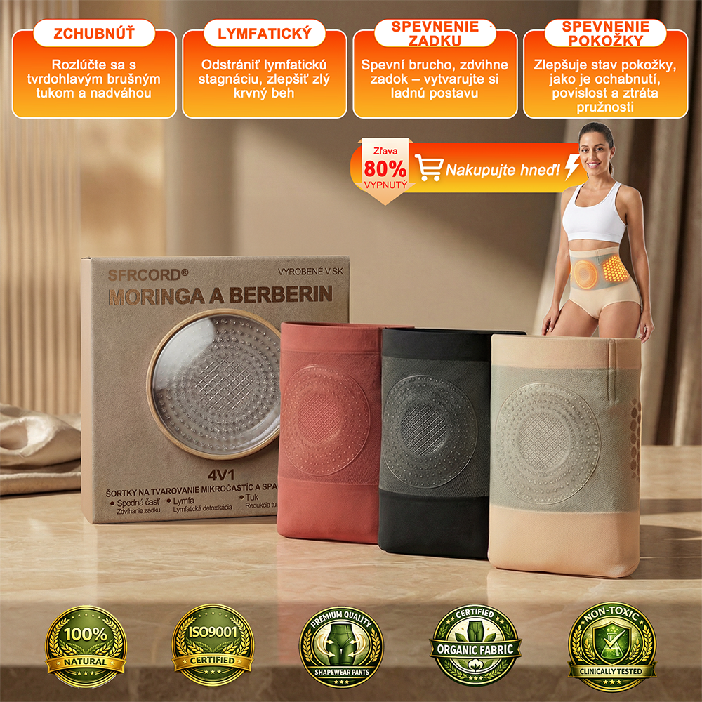 🇸🇰Sfrcord® 4v1 Termogénne Tvarujúce Šortky s Moringou a Berberin 💯 – ⚡ Kompresné Kraťasy pre Tvarovanie Postavy, Podporu Metabolizmu & Denné Nosenie (30 min rutina) 🌸 Časovo obmedzená zľava až 7