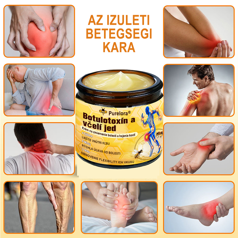 🇸🇰Purelora® krém na hojenie kostí s botulotoxínom🐝a včelím jedom, ktorý zmierňuje bolesť🌿 (špeciálne pre starších ľudí a odporúčaný ortopedickými špecialistami)🔥
