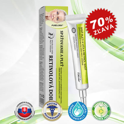 🇸🇰Purelora® Skin Tightening & Vita-A Retinol Retinol🍀 shot Spevňujúci krém proti vráskam - Posledná akcia so 70% zľavou