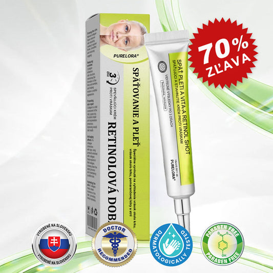 🇸🇰Purelora® Skin Tightening & Vita-A Retinol Retinol🍀 shot Spevňujúci krém proti vráskam - Posledná akcia so 70% zľavou