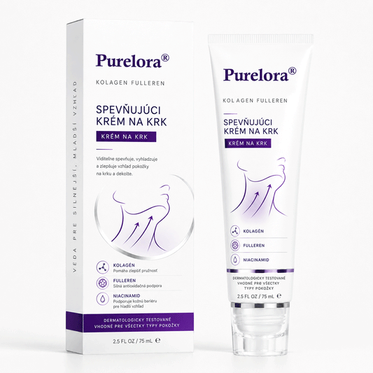 ✨ Purelora® Instantný krém na lifting krku — 🧴 Obohatený o retinol a kyselinu hyalurónovú | Pomáha spevniť pokožku krku, redukovať vrásky a zlepšiť vzhľad dvojitej brady