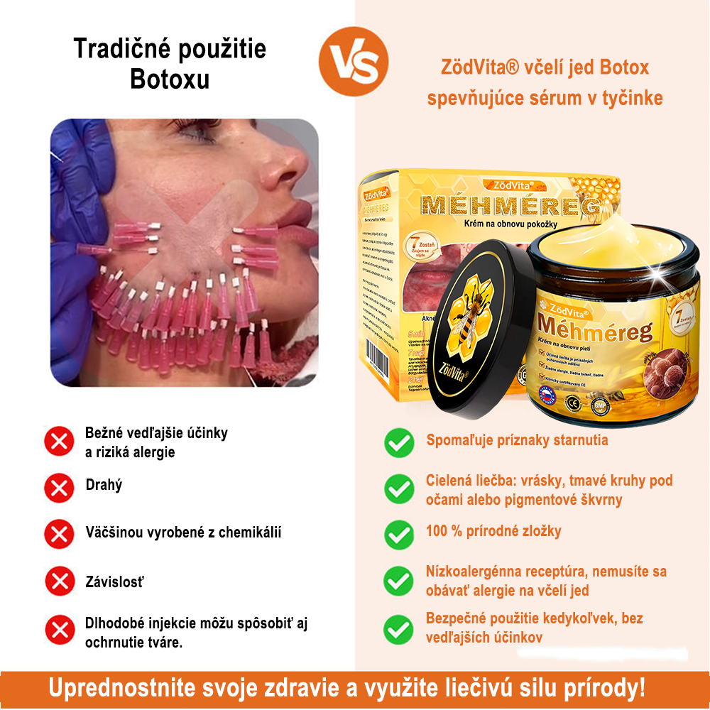✨ ZödVita® Krém na obnovu pokožky s včelím jedom 🔥 Prírodný anti-aging účinok, spevňuje pokožku, redukuje vrásky – 50 ml