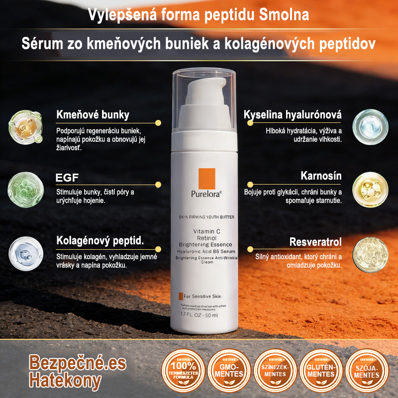 🇸🇰Purelora® Revitalizačný esenciálny krém s kmeňovými💧 bunkovými extraktmi, EGF a meďnatými peptidmi