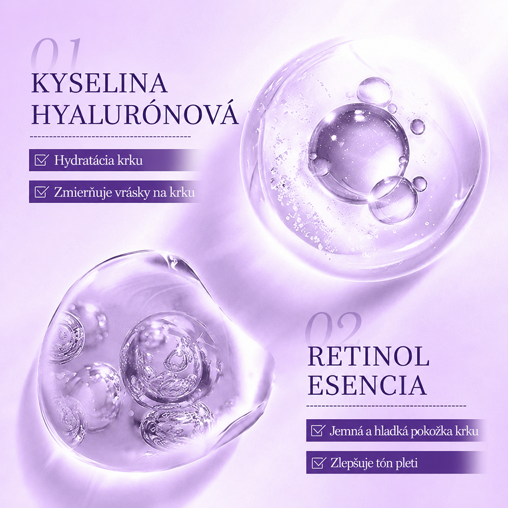 🍀 Purelora® Instantný krém na lifting krku — 🎁 Obohatený o retinol a kyselinu hyalurónovú | Pomáha spevniť pokožku krku, redukovať vrásky a zlepšiť vzhľad dvojitej brady