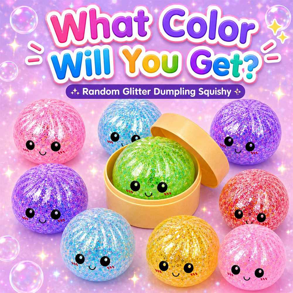 🌈 Sparkling Halloween Ghost Squeeze Toy | Soft Stress-Relief Toy | Portable Hand-Held Stress Reliever