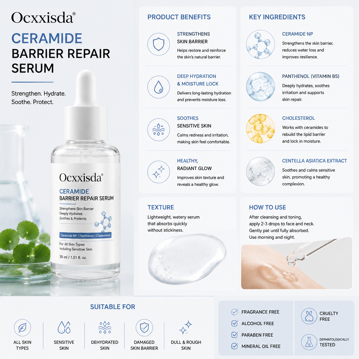 Ocxxisda® Ceramide Barrier Repair Serum