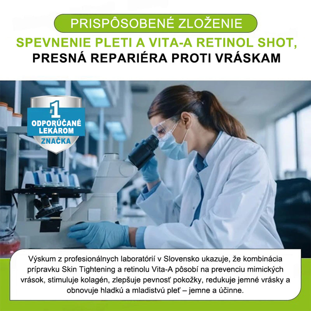 🇸🇰Purelora® Skin Tightening & Vita-A Retinol Retinol🍀 shot Spevňujúci krém proti vráskam - Posledná akcia so 70% zľavou