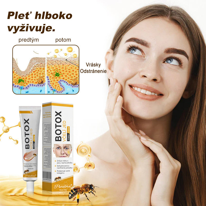 🇸🇰Posledný deň výpredaja: 70% zľava - Purelora®💃 Botox krém proti vráskam s včelím jedom
